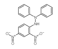 Hydrazine,2-(2,4-dinitrophenyl)-1,1-diphenyl- structure