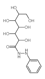 2,3,4,5,6,7-Hexahydroxy-heptanoic acid N-phenyl-hydrazide结构式