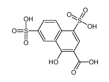 1-hydroxy-4,7-disulfonaphthalene-2-carboxylic acid结构式