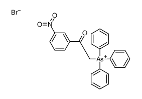 [2-(3-nitrophenyl)-2-oxoethyl]-triphenylarsanium,bromide Structure