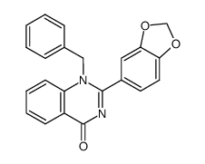 2-benzo[1,3]dioxol-5-yl-1-benzyl-1H-quinazolin-4-one结构式