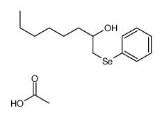 acetic acid,1-phenylselanyloctan-2-ol结构式