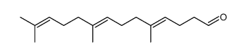 (4E,8E)-5,9,13-trimethyltetradeca-4,8,12-trien-1-al结构式
