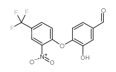 3-HYDROXY-4-(2-NITRO-4-TRIFLUOROMETHYLPHENOXY)BENZALDEHYDE Structure