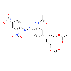 2,2'-[[3-acetamido-4-[(2,4-dinitrophenyl)azo]phenyl]imino]diethyl diacetate Structure