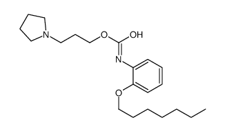 3-pyrrolidin-1-ylpropyl N-(2-heptoxyphenyl)carbamate Structure