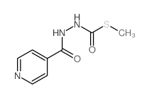 4-Pyridinecarboxylicacid, 2-[(methylthio)carbonyl]hydrazide结构式