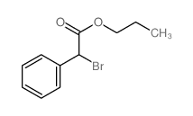 Benzeneacetic acid, a-bromo-, propyl ester Structure
