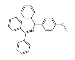 N-(diphenylmethylene)-1-(p-methoxyphenyl)-1-phenylmethanamine Structure