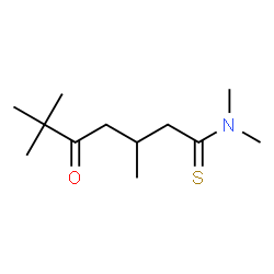 Heptanethioamide,N,N,3,6,6-pentamethyl-5-oxo- structure