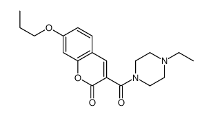 3-(4-ethylpiperazine-1-carbonyl)-7-propoxychromen-2-one Structure