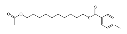 10-Acetoxydecyl-dithio-p-toluat Structure