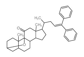 3α,9-epoxy-24,24-diphenyl-5β-chol-23-en-11-one结构式