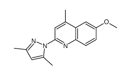 2-(3,5-dimethylpyrazol-1-yl)-6-methoxy-4-methyl-quinoline picture