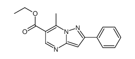 Ethyl 7-methyl-2-phenylpyrazolo[1,5-a]pyrimidine-6-carboxylate结构式