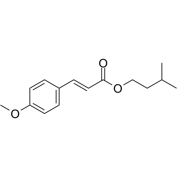 Isoamyl 4-Methoxycinnamate structure