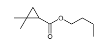 butyl 2,2-dimethylcyclopropane-1-carboxylate结构式