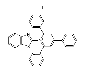 1-benzothiazol-2-yl-2,4,6-triphenyl-pyridinium, iodide Structure
