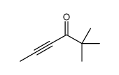 Hex-4-yn-3-one, 2,2-dimethyl- Structure