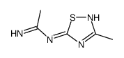 N'-(3-methyl-1,2,4-thiadiazol-5-yl)ethanimidamide结构式