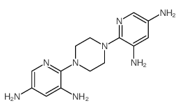 2-[4-(3,5-diaminopyridin-2-yl)piperazin-1-yl]pyridine-3,5-diamine结构式