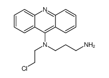 N'-acridin-9-yl-N'-(2-chloroethyl)propane-1,3-diamine结构式