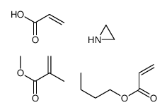 aziridine,butyl prop-2-enoate,methyl 2-methylprop-2-enoate,prop-2-enoic acid Structure