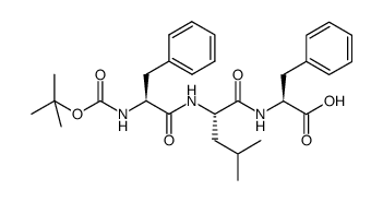 boc-phe-leu-phe-OH Structure