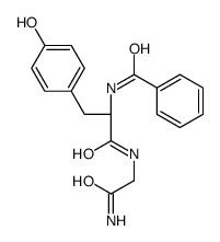 N-[(2S)-1-[(2-amino-2-oxoethyl)amino]-3-(4-hydroxyphenyl)-1-oxopropan-2-yl]benzamide Structure