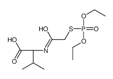 N-[[(Diethoxyphosphinyl)thio]acetyl]-L-valine结构式