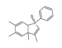 1-phenyl-3,5,6,9-tetramethyl-8,9-dihydrophosphindole sulfide Structure