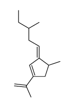 4-methyl-3-(3-methylpentylidene)-1-(prop-1-en-2-yl)cyclopent-1-ene Structure