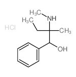 2-methyl-2-methylamino-1-phenyl-butan-1-ol structure