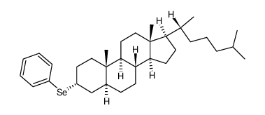 3β-phenylselenenyl-5α-cholestane Structure