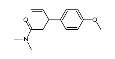 (+/-)-NN-dimethyl-3-(p-methoxyphenyl)pent-4-enamide Structure