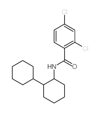 Benzamide,N-[1,1'-bicyclohexyl]-2-yl-2,4-dichloro- structure