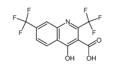 2,7-bis-(trifluoromethyl)-4-hydroxy-3-quinolinecarboxylic acid Structure