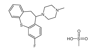 1-(2-fluoro-5,6-dihydrobenzo[b][1]benzothiepin-5-yl)-4-methylpiperazine,methanesulfonic acid Structure