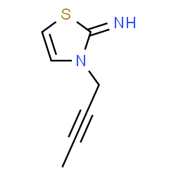 2(3H)-Thiazolimine,3-(2-butynyl)-(9CI) Structure