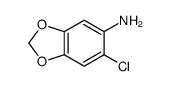 6-氯苯并[d][1,3]二氧杂环戊烯-5-胺结构式