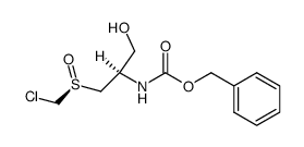 N-[(Benzyloxy)carbonyl]-S-oxo-S-(chloromethyl)-L-cysteinol Structure