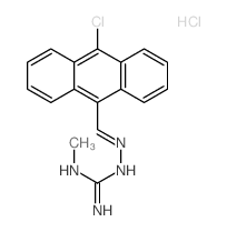 1-[(10-chloroanthracen-9-yl)methylideneamino]-2-methyl-guanidine结构式