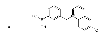 [3-[(6-methoxyquinolin-1-ium-1-yl)methyl]phenyl]boronic acid,bromide结构式