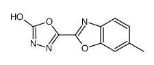 5-(6-methyl-1,3-benzoxazol-2-yl)-3H-1,3,4-oxadiazol-2-one Structure