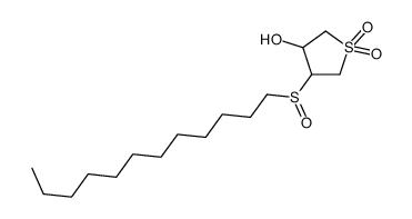 4-dodecylsulfinyl-1,1-dioxothiolan-3-ol Structure