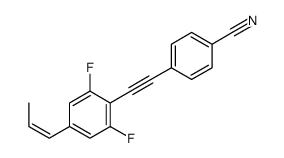 4-[2-(2,6-difluoro-4-prop-1-enylphenyl)ethynyl]benzonitrile结构式