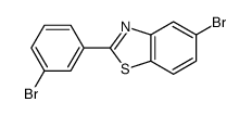 5-bromo-2-(3-bromophenyl)-1,3-benzothiazole结构式