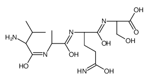 (2S)-2-[[(2S)-5-amino-2-[[(2S)-2-[[(2S)-2-amino-3-methylbutanoyl]amino]propanoyl]amino]-5-oxopentanoyl]amino]-3-hydroxypropanoic acid Structure