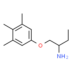Propylamine, 1-[(3,4,5-trimethylphenoxy)methyl]- (8CI) structure