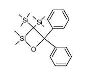 2,2-Dimethyl-4,4-diphenyl-3,3-bis(trimethylsilyl)-1-oxa-2-silacyclobutan Structure